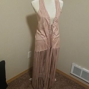 Jessica Simpson faux suede vest